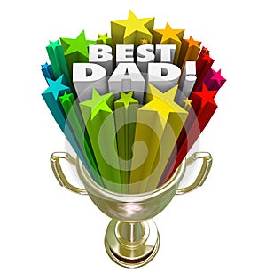 Best Dad Prize Award Trophy Top Father Parenting Skills