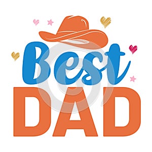 Best Dad, Typography design