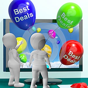 Best Deals Balloons Represent Bargains And Discounts Online