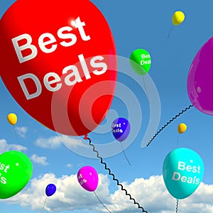 Best Deals Balloons Representing Bargains