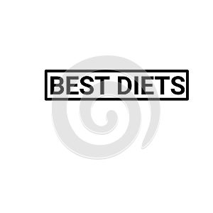 BEST DIETS BLACK TEXT