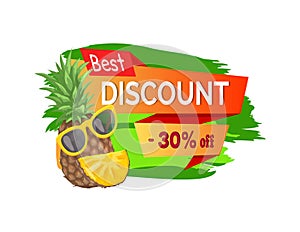 Best Discount Summer Offer Vector Illustration
