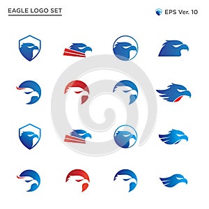 Best Eagle Head Logo Collection Set