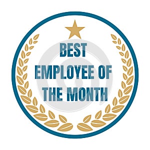 Best employee of the month symbol