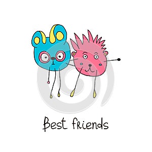 Best friends card