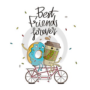 Best friends forever. The trend calligraphy