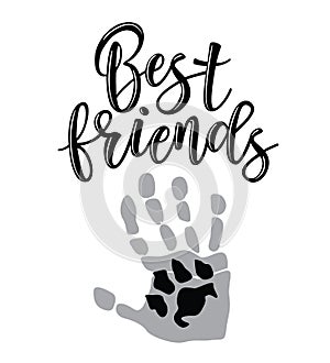 Best friends lettering