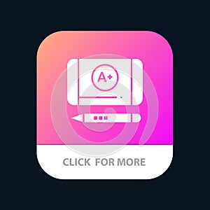 Best Grade, Achieve, Education Mobile App Icon Design