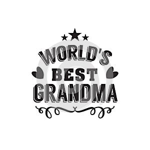 Best grandma handwritten in black