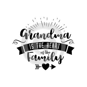 Best grandma handwritten in black