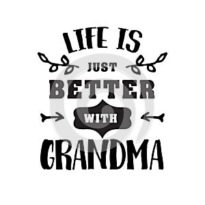 Best grandma handwritten in black