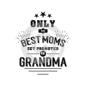 Best grandma handwritten in black