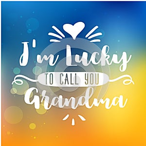 Best grandma handwritten in white