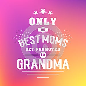 Best grandma handwritten in white