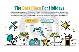 Best holidays - rectangular site header