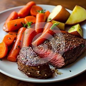 The best looking steak in the entire world, it is perfectly seasoned and had a delicious looking sauce on it