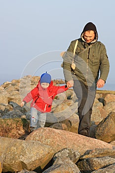 Best mates - father and son