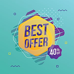 Best offer abstract banner