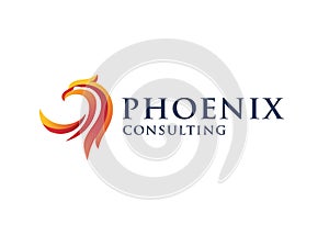 Best phoenix head logo design