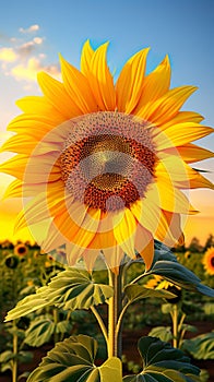 The best photo of sunflower that are beautiful and realistic. Natural blur background,8k