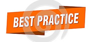 best practice banner template. best practice ribbon label.