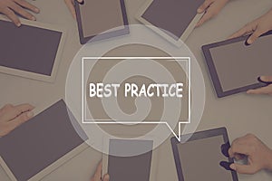 BEST PRACTICE CONCEPT Business Concept.