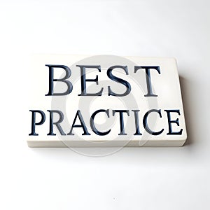 Best practice isolated on white background
