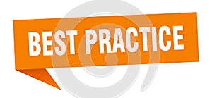 best practice speech bubble.