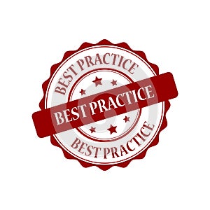 Best practice stamp illustration