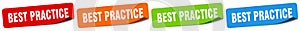 best practice sticker. best practice sticker set on white background