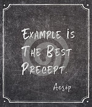 Best precept Aesop