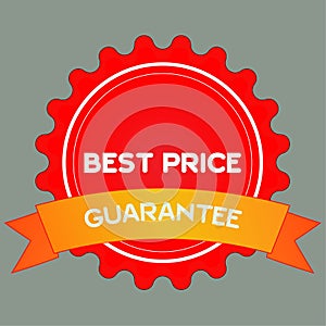Best price guarantee tag banner label badge sticker