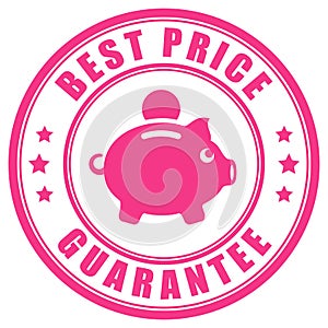 Best price guarantee vector stamp