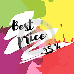 The best price on multi-colored abstract spots of blots