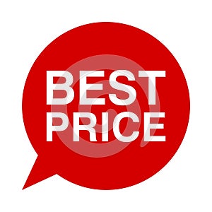 Best price, Speech Bubble