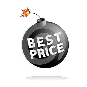 Best price vector icon