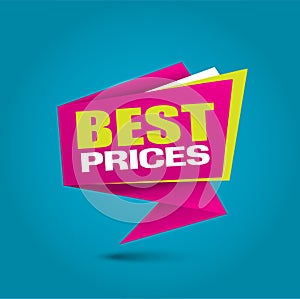 Best prices bubble banner in vibrant colors