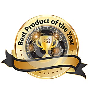 The best product of the year - business award ribbon photo