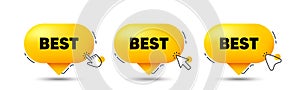 Best promotion tag. Special offer sale symbol. Click here buttons. Vector