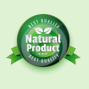 Best qaulity natural product label stocker design photo