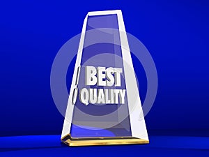 Best Quality Award Trophy Honor