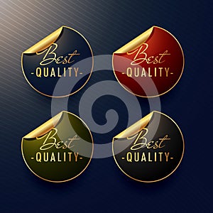 Best quality golden stickers with page curl