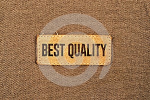 Best Quality Leather Label Tag