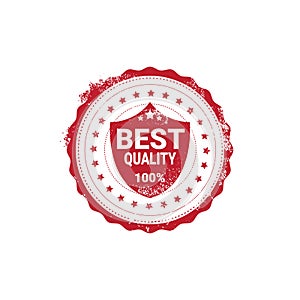 Best Quality Sticker Red Grunge Stamp Isolated Badge Icon