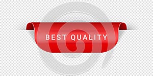 Best Quality Vector Sticker, Tag, Banner, Label, Sign Or Ribbon Realistic Red Origami Style Vector Paper Ribbon For Web
