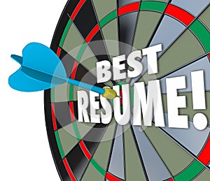 Best Resume Dart Hitting Board Skills Experience Reference Education