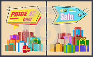 Best Sale End Price Label with Lace Promo Presents