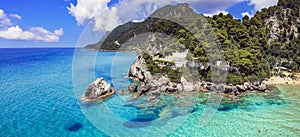Best scenic beaches of Corfu ionian island - Glyfada, Greece photo