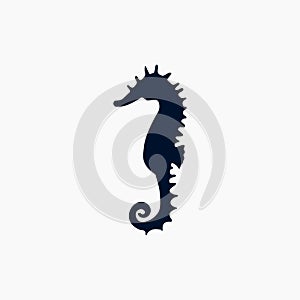 The Best Seahorses Silhouette Vector For Sea Design Illustration