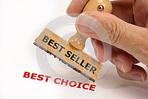 Best seller Bestseller stamp photo